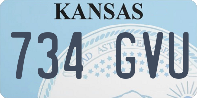 KS license plate 734GVU