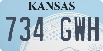 KS license plate 734GWH