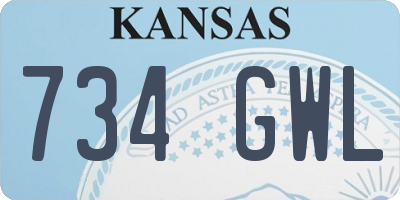KS license plate 734GWL