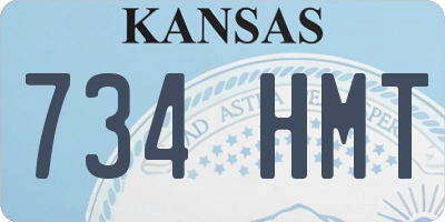 KS license plate 734HMT