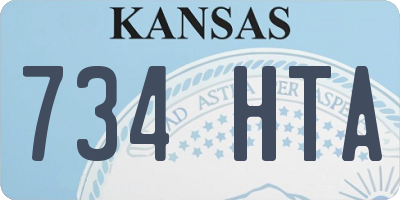 KS license plate 734HTA