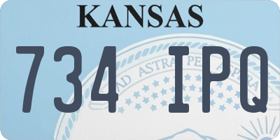 KS license plate 734IPQ