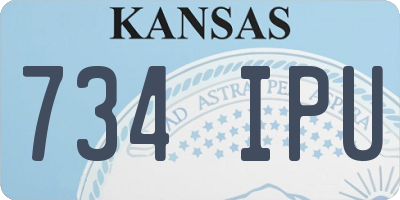 KS license plate 734IPU