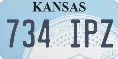 KS license plate 734IPZ