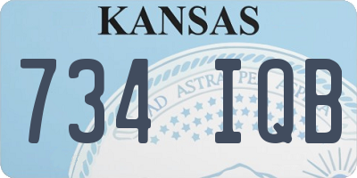 KS license plate 734IQB