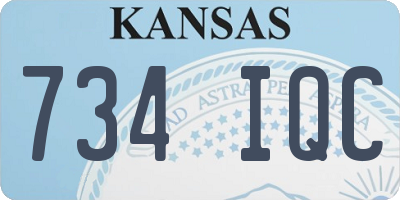 KS license plate 734IQC
