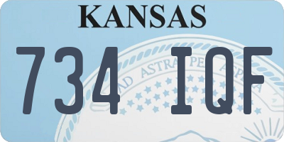 KS license plate 734IQF