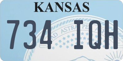 KS license plate 734IQH