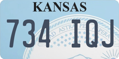 KS license plate 734IQJ
