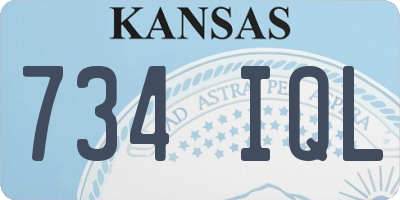 KS license plate 734IQL