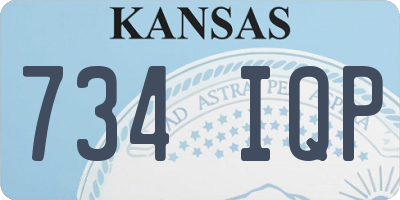 KS license plate 734IQP