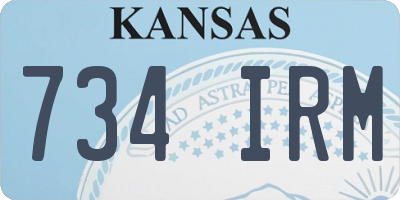 KS license plate 734IRM