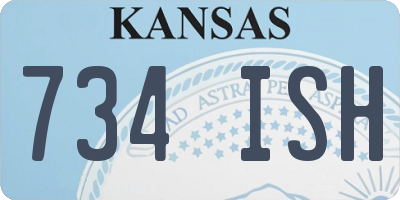 KS license plate 734ISH