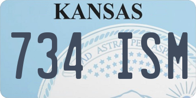 KS license plate 734ISM