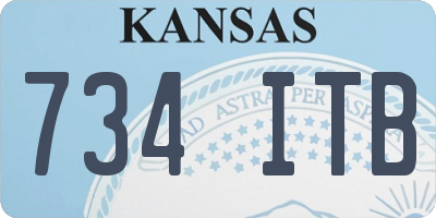 KS license plate 734ITB