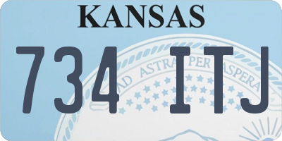 KS license plate 734ITJ