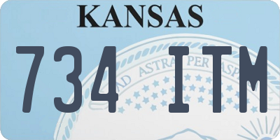 KS license plate 734ITM