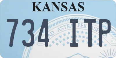 KS license plate 734ITP