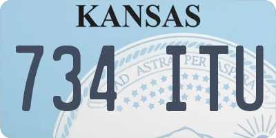 KS license plate 734ITU