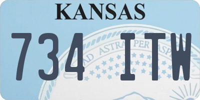 KS license plate 734ITW