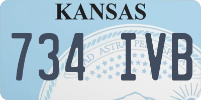 KS license plate 734IVB