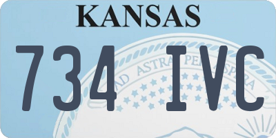 KS license plate 734IVC