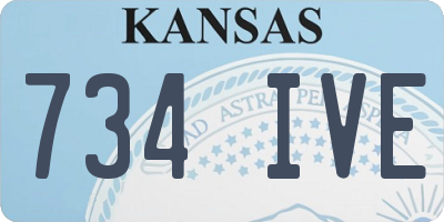 KS license plate 734IVE