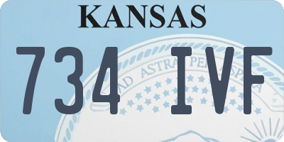 KS license plate 734IVF