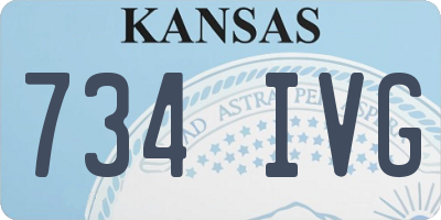 KS license plate 734IVG