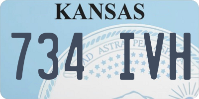 KS license plate 734IVH