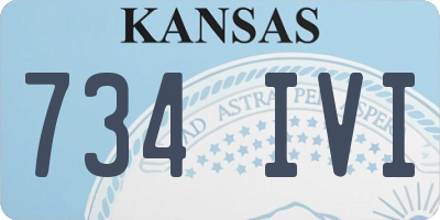 KS license plate 734IVI