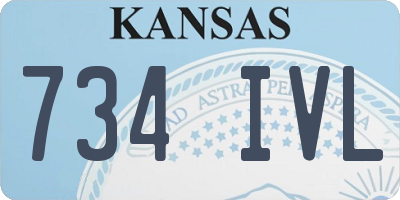 KS license plate 734IVL