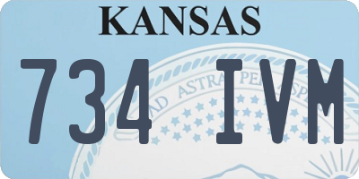 KS license plate 734IVM