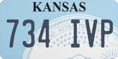 KS license plate 734IVP