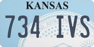 KS license plate 734IVS