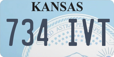 KS license plate 734IVT