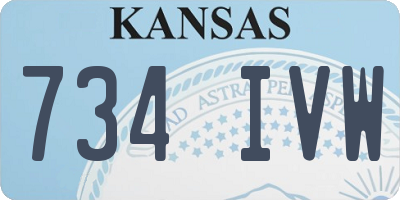 KS license plate 734IVW