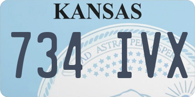 KS license plate 734IVX