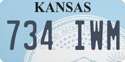 KS license plate 734IWM
