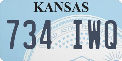 KS license plate 734IWQ