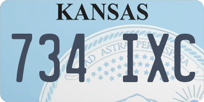 KS license plate 734IXC
