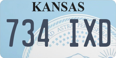 KS license plate 734IXD