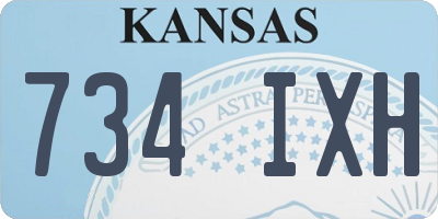 KS license plate 734IXH