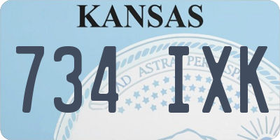 KS license plate 734IXK