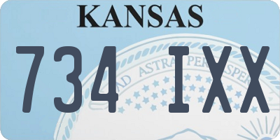 KS license plate 734IXX