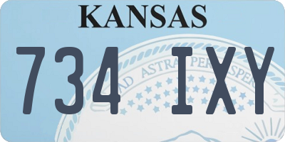 KS license plate 734IXY