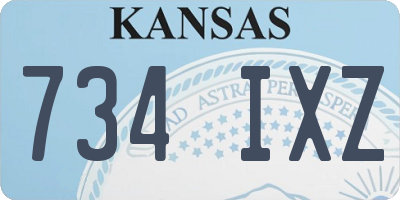 KS license plate 734IXZ