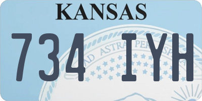 KS license plate 734IYH