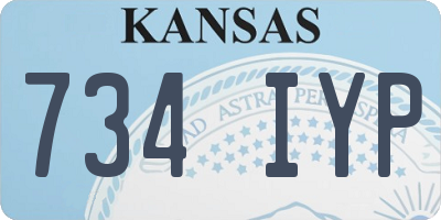 KS license plate 734IYP