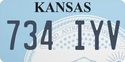 KS license plate 734IYV